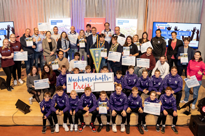 The winners of the 2022 Hamburg Airport Neighborhood Prize.