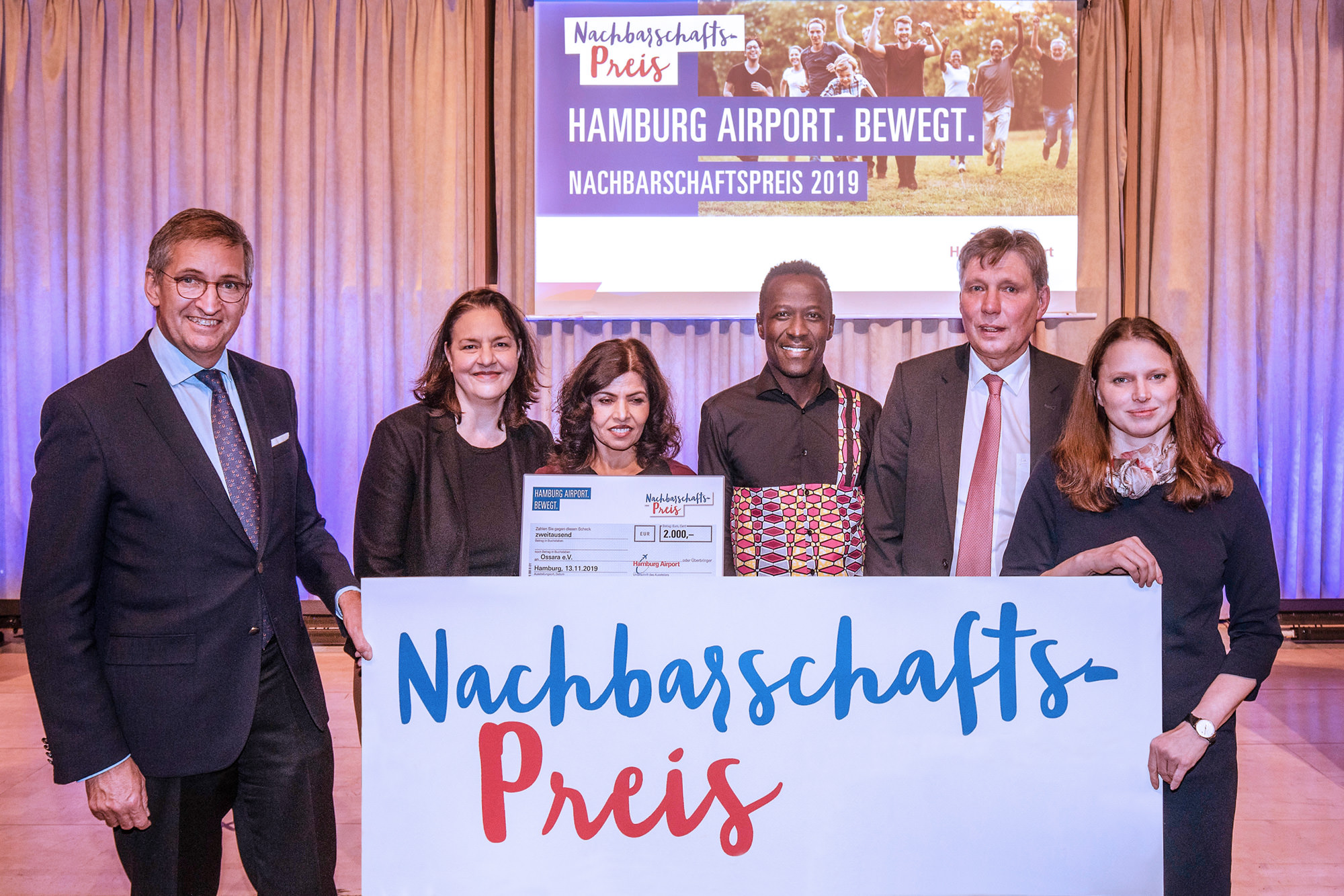 The jury prize of Hamburg Airport’s Neighbourhood Prize, donated by AviAlliance, in 2019 went to the association Ossara.