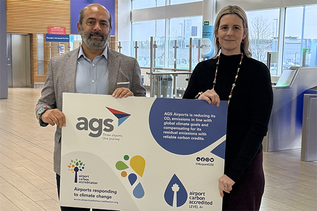 AGS Airports leading the way in CO₂ reduction